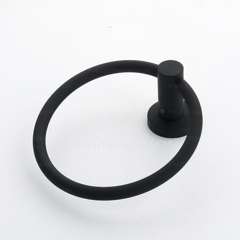 Classical 304 Stainless Steel Black Painting Towel Rings