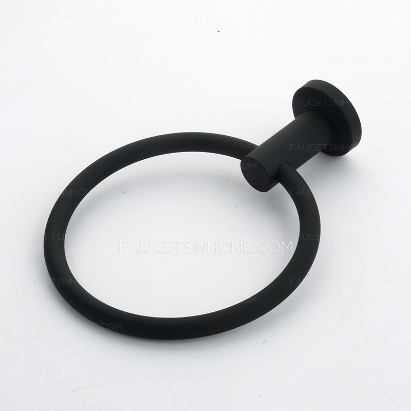 Classical 304 Stainless Steel Black Painting Towel Rings