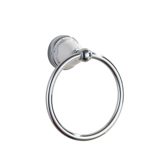 Discount Silver Vintage Ceramic Bathroom Towel Rings