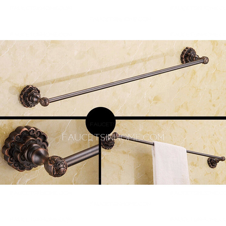 Luxury Black Oil Rubbed Bronze 4-piece Bathroom Accessory Sets