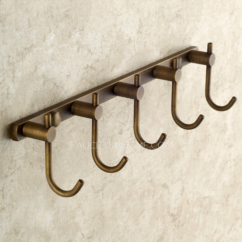 Antique Brass 6-piece European Style Bathroom Accessory Sets