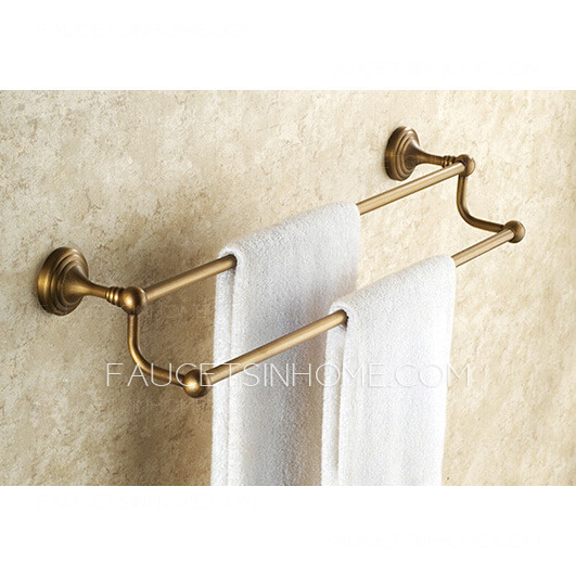 Designer 5-Piece Foldable Antique Brass Bathroom Accessory Sets