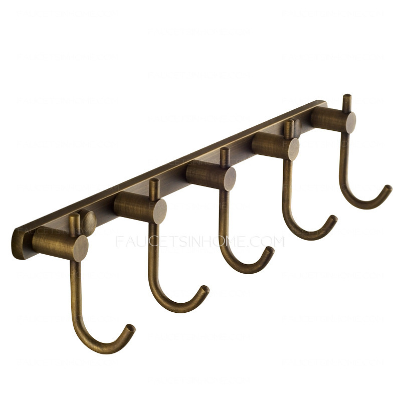 7-Piece Flodable Antique Brass Bathroom Accessory Sets