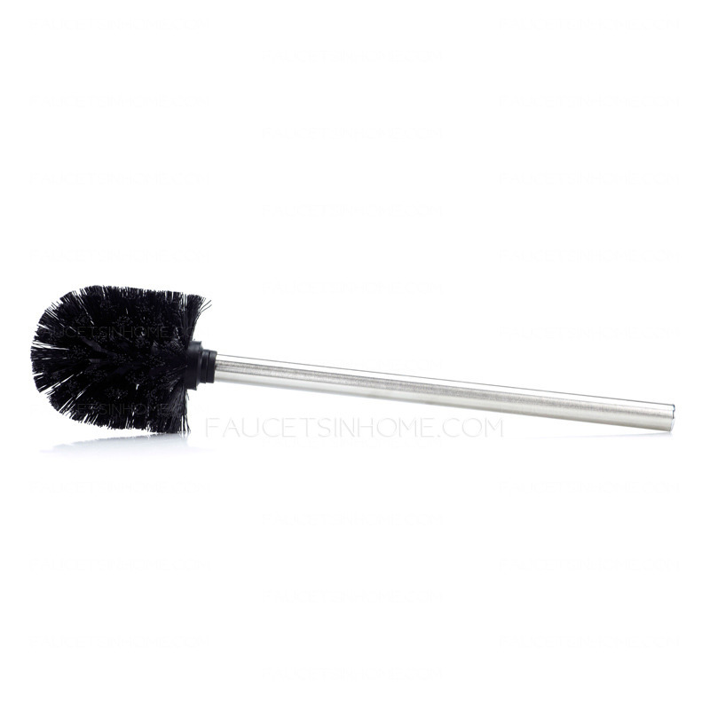 Novelty Black Stone/Plastic/Bamboo Toilet Brush And Holder