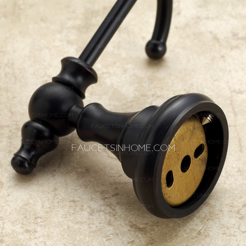 Chic Black Oil Rubbed Bronze Robe Hooks (Double Hook)