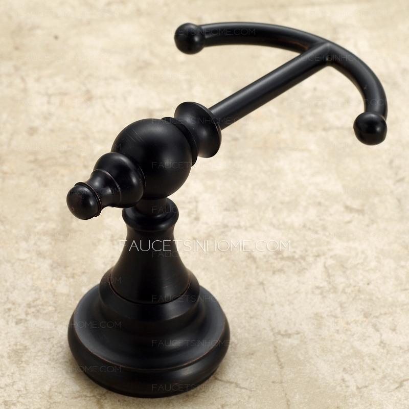 Chic Black Oil Rubbed Bronze Robe Hooks (Double Hook)