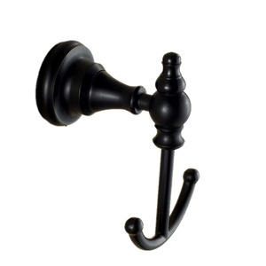 Chic Black Oil Rubbed Bronze Robe Hooks (Double Hook)