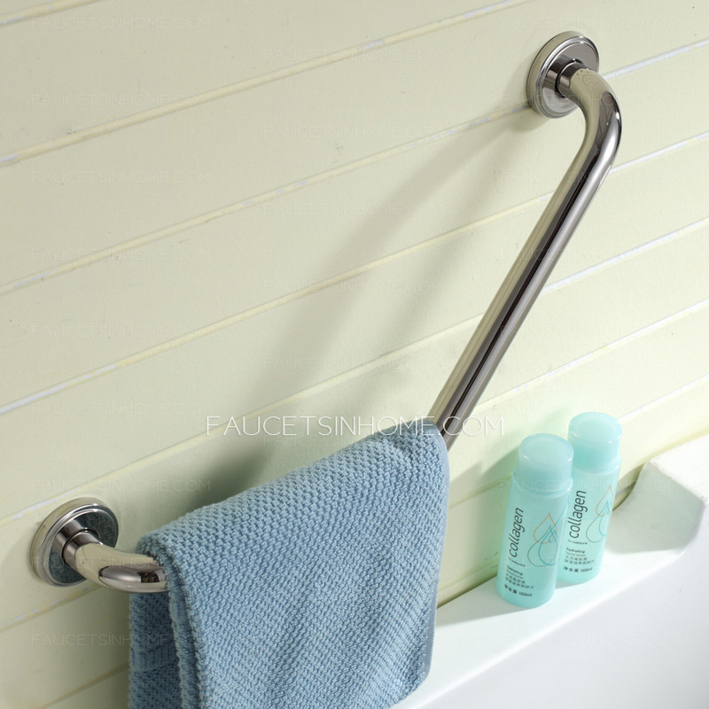 Safety First Tub Stainless Steel L Shaped Angled Grab Bar 