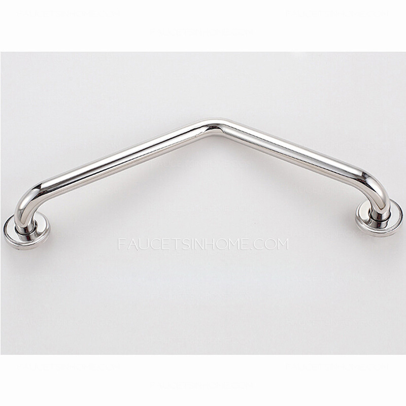 Safety First Tub Stainless Steel L Shaped Angled Grab Bar 