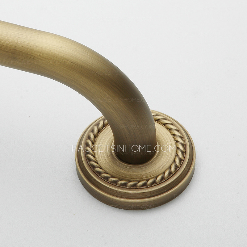 Antique Bronze Brushed Wall Mount Designer Bathtub Grab Bar