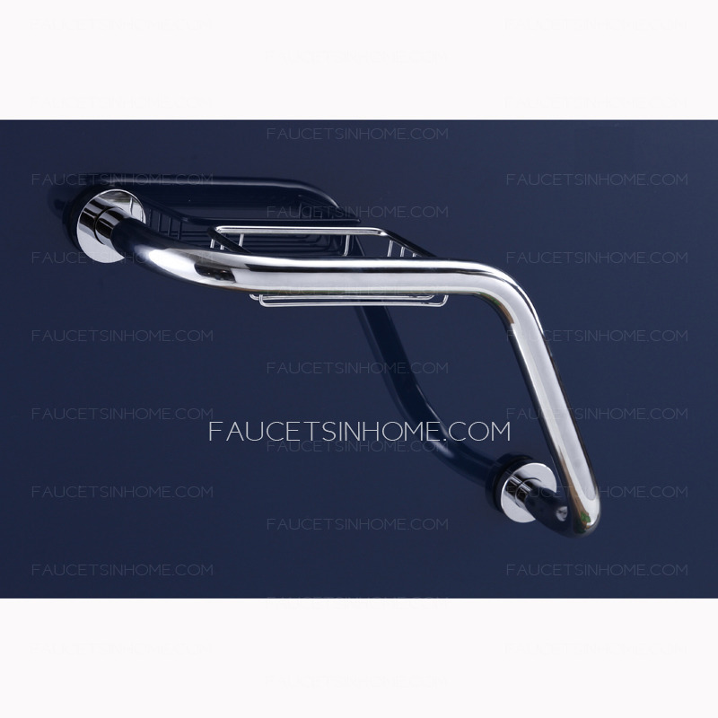 Safety Stainless Steel Bath Tub Shower Angled Grab Bar 