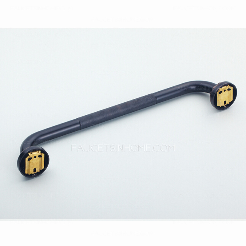 Black Oil Rubbed Bronze Carved Bath Grab Bar Bathroom