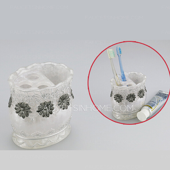 Unique White Toothbrush And Toothpaste Holder