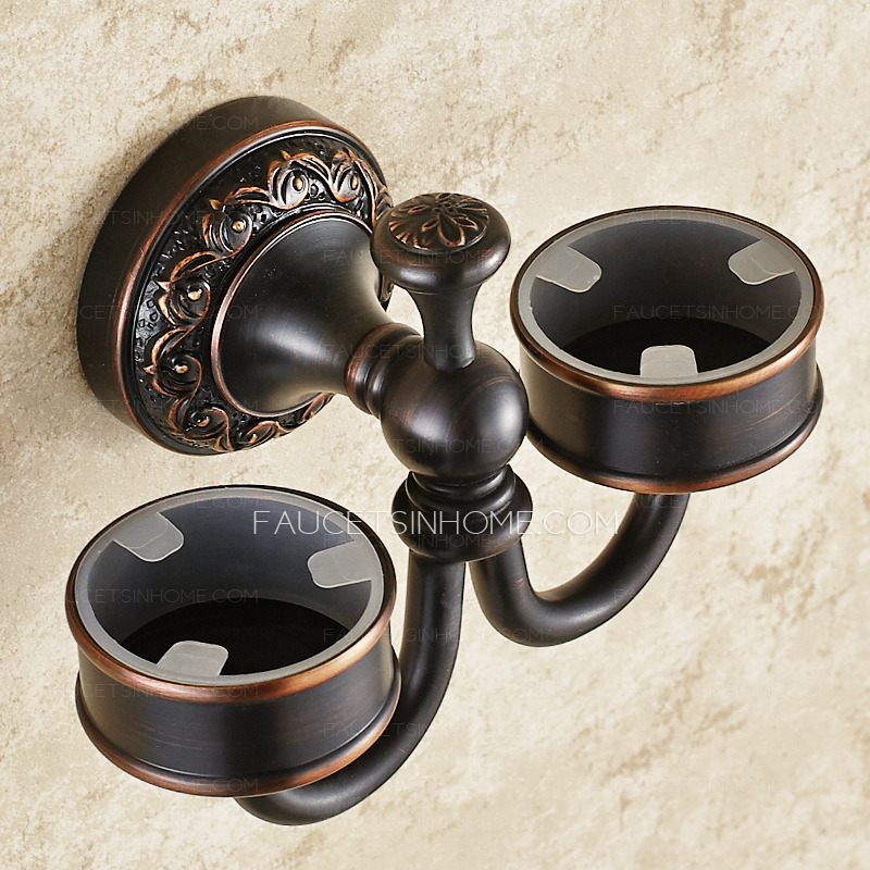 Best Oil Rubbed Bronze Porcelain Toothbrush Holder Wall Mount