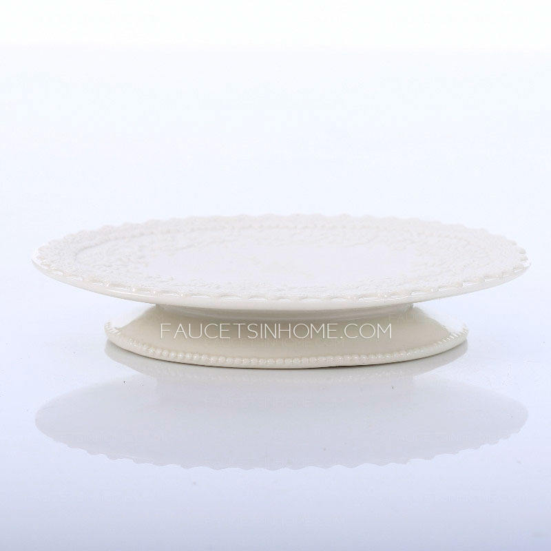 Handmade Decorative White Ceramic Soap Dishes