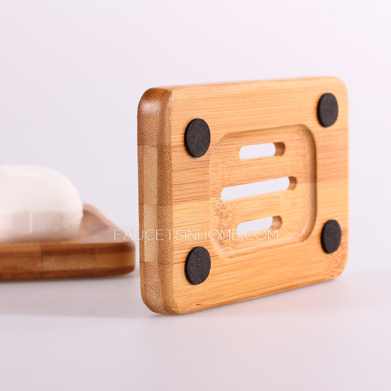 Square Shaped Bamboo Wholesale Soap Dishes