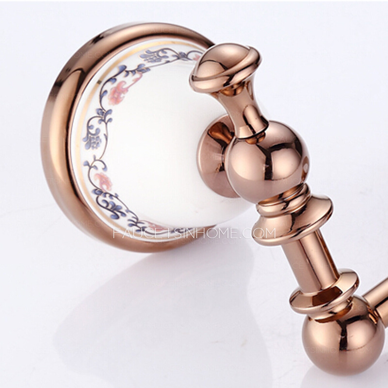 Rose Gold Porcelain Decorative Shower Soap Dishes For Bathroom