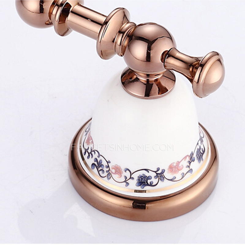 Rose Gold Porcelain Decorative Shower Soap Dishes For Bathroom