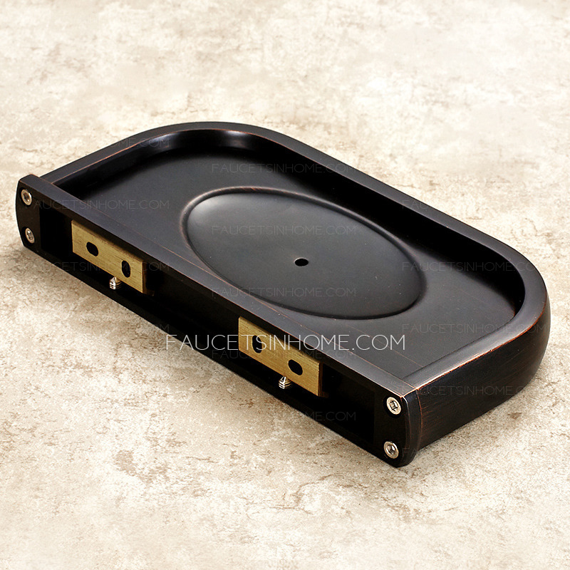 Oil Rubbed Bronze Metal Shower Soap Dishes For Bathroom