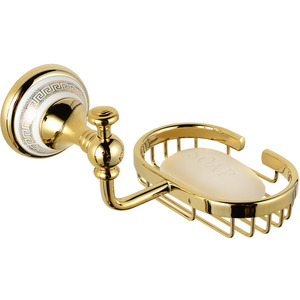 Golden Metal Brass Wire Bathroom Shower Soap Dishes