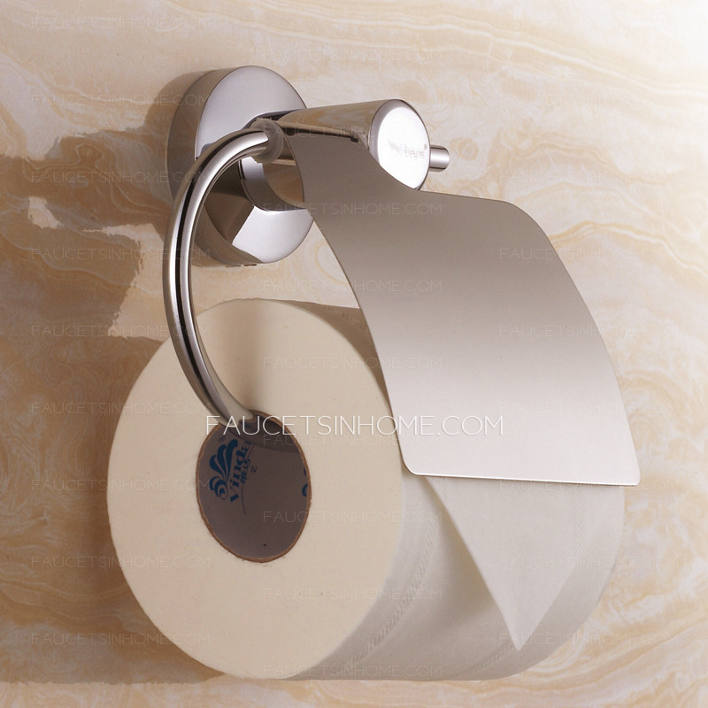 Stainless Steel Chrome Toilet Paper Roll Holder For Bathroom