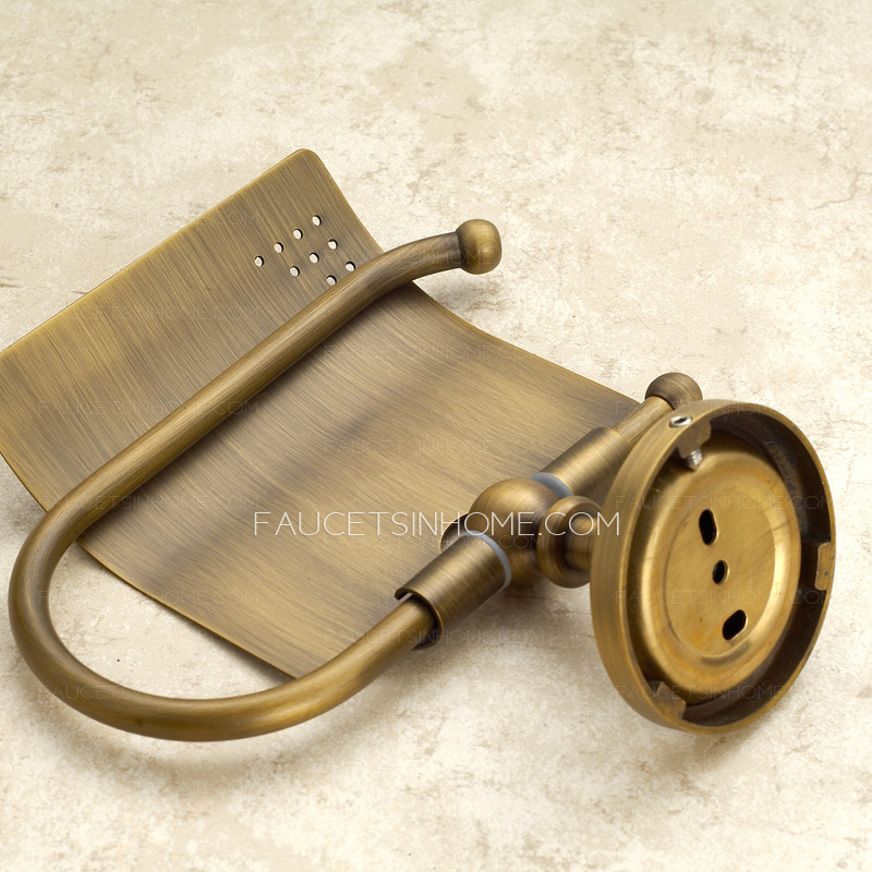 Brass Wall Mounted Antique Toilet Paper Roll Holders