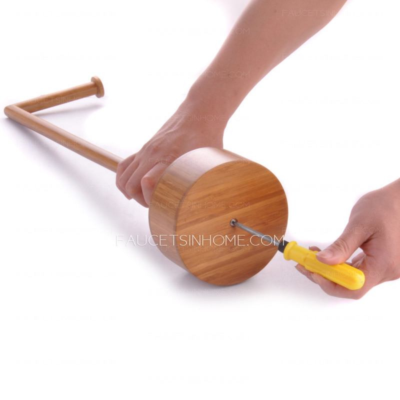 Unique Bamboo Bathroom Freestanding Toilet Paper Holders