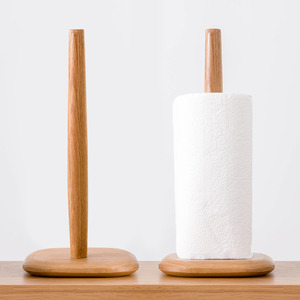 Unique Bathroom Freestanding Wooden Toilet Paper Holder