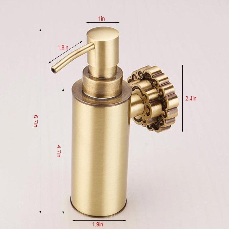 Wall Mounted Bronze Bathroom Liquid Soap Dispensers