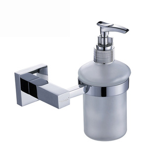 Modern Chrome Liquid Wall Mount Soap Dispensers