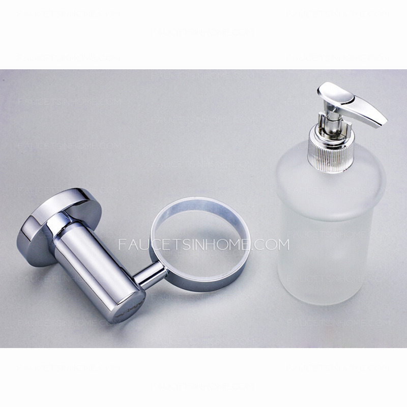 Contemporary Chrome Wall Mount Soap Dispensers