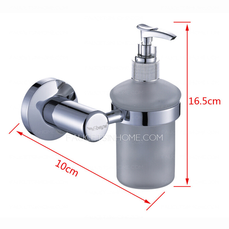 Contemporary Chrome Wall Mount Soap Dispensers