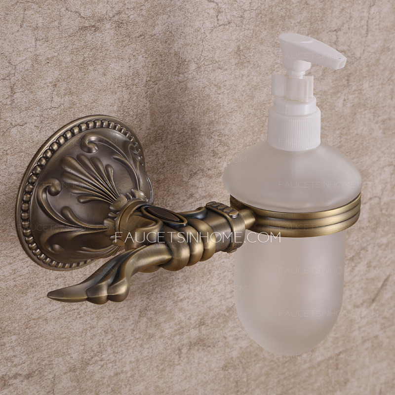 European Style Carved Wall Mount Soap Dispensers