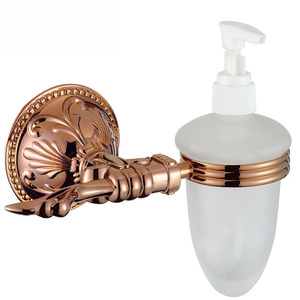 Vintage Rose Gold Wall Mount Soap Dispensers Bathroom