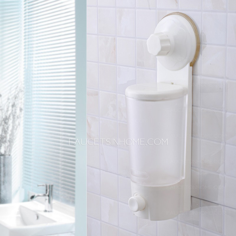 Discount Wall Mount Suction Plastic Soap Dispensers 