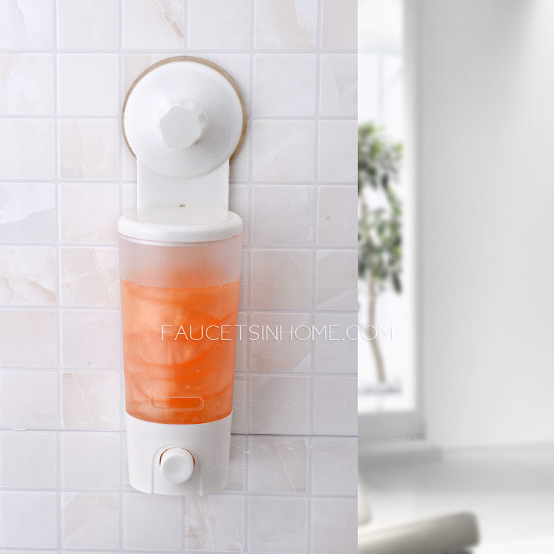 Discount Wall Mount Suction Plastic Soap Dispensers 
