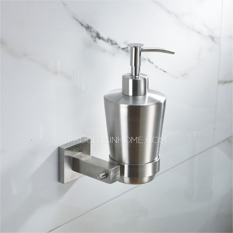 304 Stainless Steel Wall Mount Hotel Soap Dispensers