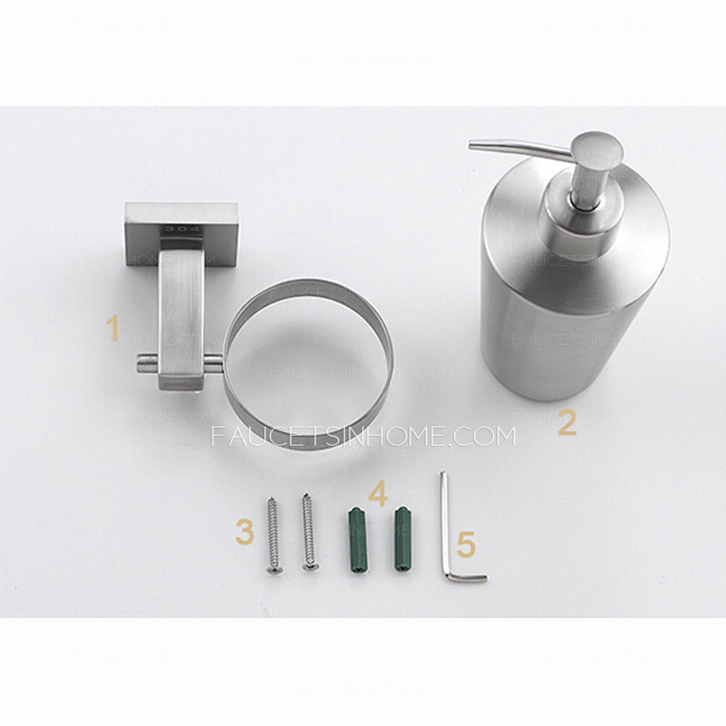 304 Stainless Steel Wall Mount Hotel Soap Dispensers