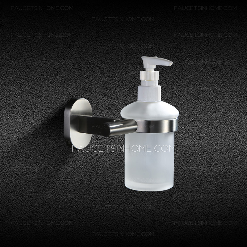 Stainless Steel Brushed Nickel Wall Mount Soap Dispensers