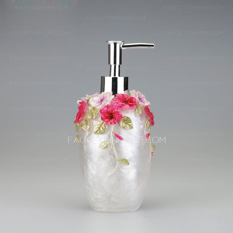 Romantic Floral Plastic Table Soap Dispensers