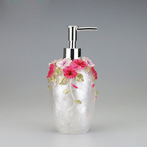 Romantic Floral Plastic Table Soap Dispensers