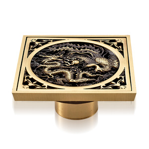 Decorative Chinese Dragon Patterned Bath Drains