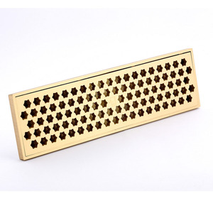 Modern Lengthening 30cm Brass Rectangular Shower Drains