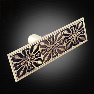 Decorative Antique Bronze Rectangular Shower Drains