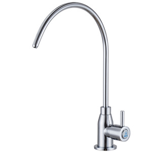 High Arc Silver Leading Free Brass Water Purifier Kitchen Faucets