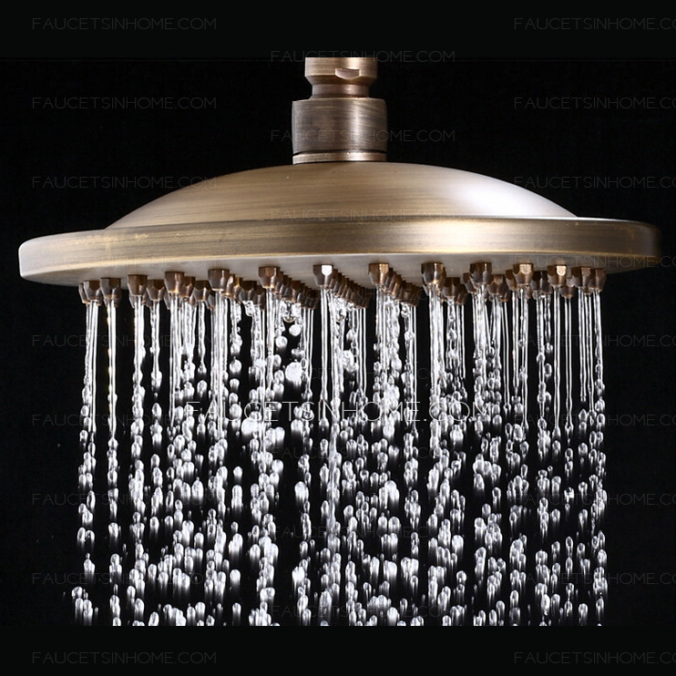 Luxury Ceramic Antique Brass Outside Shower Faucet System