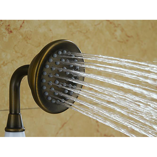 Unique Oil Rubbed Bronze Rotatable Top Shower Faucet System
