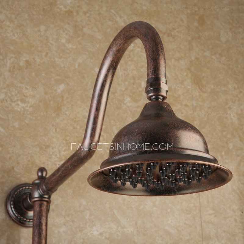 Unique Rose Rose Gold Brass Shower Faucet System