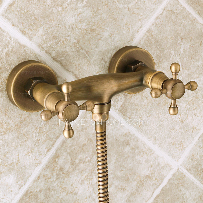 Unique Vintage Brass Tub And Shower Faucet Hand Shower Only 