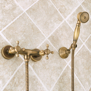 Unique Vintage Brass Tub And Shower Faucet Hand Shower Only 